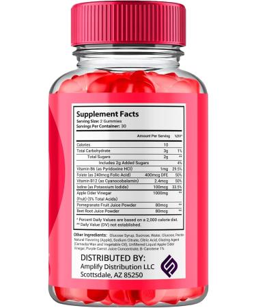 Hero Keto ACV Gummies 1000MG - Advanced Formula with Apple Cider Vinegar Folic Acid Vitamin B12 & B6 | 60 Vegan Gummies for Weight Loss & Wellness - Buy Online on GoSupps.com