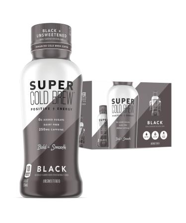 Super Coffee Cold Brew Cold Brew Coffee Cans (0g Added Sugar 0 Calories) Original 12 Fl Oz | Iced Coffee Canned Coffee - Vegan Dairy Free Gluten Free (12 Fl Oz (Pack of 12))