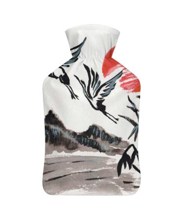 Bird Hot Water Bottle With Cover Plush Bed Bottle Hand Warmer For Adults And Children 26.5X15.3cm