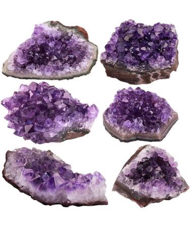 Natural Crystal Rough 1PC 100-150g Large Purple Natural Brazilian Amethyst Stone Cluster Quartz Crystal Druzy Geode Specimens Ornament Home Decor - Buy Online on GoSupps.com