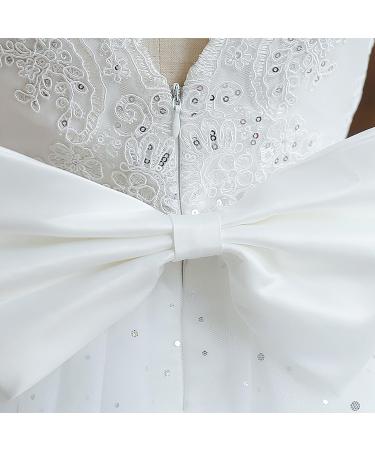 NNJXD Baby Girl Dress Tutu Birthday Party Gown 6-12 Months - White 2007 - Buy Online on GoSupps.com