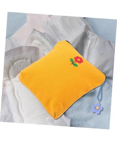 Tote Organizer Storage Bag Zip Lock Organizer Tote Organizer Period Bags for Female Napkin Holder Menstrual Pad Bag Zipper Coin Purse Organizer Coin Bag Canvas 14X14X1CM As Shown 1 - Buy Online on GoSupps.com