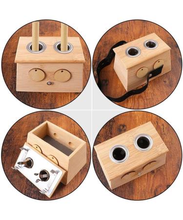 2 Pcs Moxa Holder Boxes Bamboo Craft Moxibustion Care Boxes Body Massagers - Buy Online on GoSupps.com