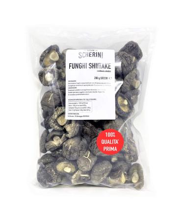 SHIITAKE mushroom dried 1st QUALITY packaged in Italy - 200g/0,44lb/7,05oz