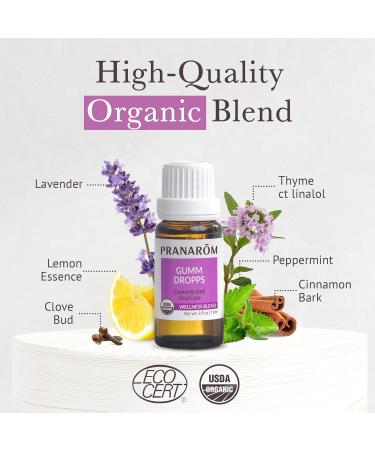 Pranarom - Gumm Dropps Essential Oil for Teeth & Gum Health Natural Mouthwash for Oral Care Pure & Organic Essential Oils (Peppermint Thyme Clove Lemon & Cinnamon) 15 ml 0.5 Fl Oz (Pack of 1) - Buy Online on GoSupps.com