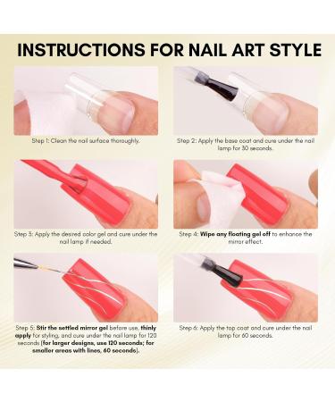 Makartt Chrome Gel Nail Polish Set-Metallic Gel Nail Polish Silver and Gold 3D Metal Painting Gel for Nail Art Soak off UV/LED Glossy Mirror Effect Nail Glue Gel for Home Salon DIY Manicure 2 * 8ml Gold&silver-8ml Mirror Shine Gel - Buy Online on GoSupps.com
