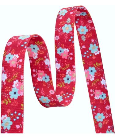 Mihqy Adjustable Dog Collar & Leash Set | Soft Nylon for Small to Large Dogs & Cats | Red Flower Design | Size S (Neck 25-40 cm) - Buy Online on GoSupps.com