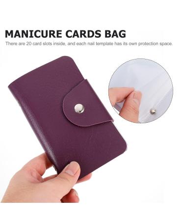 Beaupretty Nail Art Card Holder & Stamping Plate Storage Bag - Violet Nail Art Organizer for Efficient Nail Stamping - Buy Online on GoSupps.com