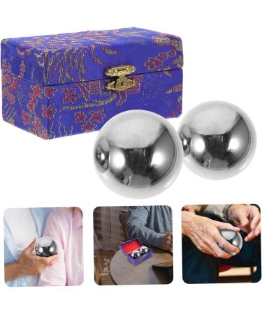 Combined Massager 2-Piece Fitness Handballs for Seniors - Baoding Meditation & Massage Balls - Brass & Iron Boccia Balls for Relaxation - Buy Online on GoSupps.com