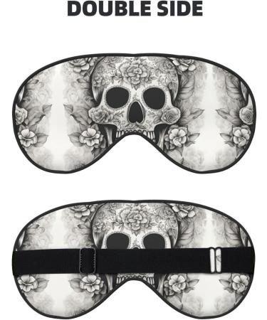Buy Mexican Skull Print Unisex Sleep Eye Mask | Soft Eye Shade for Travel Yoga & Shift Work - International Shipping Available - Buy Online on GoSupps.com