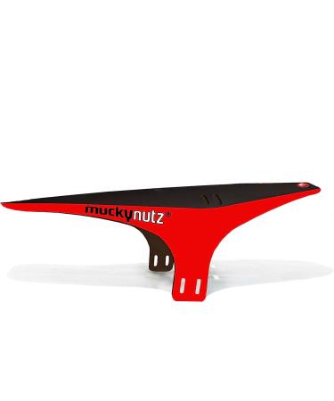 Mucky Nutz Face Fender Regular - Black/Red | Durable MTB Mudguard - Buy Online on GoSupps.com
