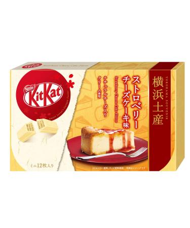 Japanese Kit Kat - Strawberry Cheese Cake Chocolate Box 5.2oz (12 Mini Bar)