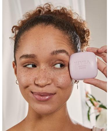 NIVEA Naturally Clean Brightening Solid Facial Cleanser 75g 99% Natural Solid Cleanser with Vitamin E and Rose Extract Natural Cleanser with Vegan Formula - Buy Online on GoSupps.com