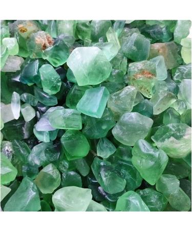 Natural Crystal Rough 300g Natural Green Fluorite Quartz Crystal Stone Rock Rough Polished Gravel Specimen Natural Crystals Decoration Chakra Reiki Balancing - Buy Online on GoSupps.com