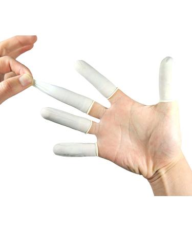 200 Large Disposable Latex Finger Cots - Anti-Static Rubber Gloves for Electronic Repair, Painting, Jewelry Cleaning - Buy Online on GoSupps.com
