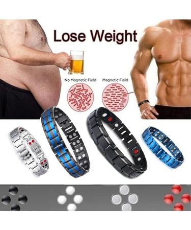 Titanium Power Magnetic Bracelet Carbon Fiber Bracelet 4 in 1 Titanium Magnetic Energy Armband Power Bio Bracelet Health Pain Relief Magnet Health Bracelets Men Bangle Style 2 - Buy Online on GoSupps.com