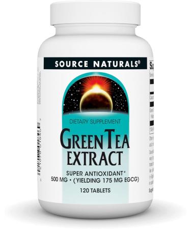 Source Naturals Green Tea Extract 500 mg Super Antioxidant - 120 Tablets - Buy Online on GoSupps.com