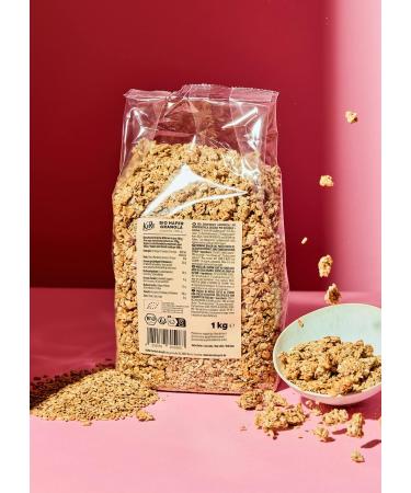 KoRo - Organic Oatmeal Crunchy Granola 1kg - 100% Organic Quality - Vegan - Sweet with Rice Syrup