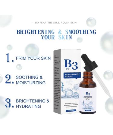 Nmbol Niacinamide Serum for Face Niacinamide Serum Anti-Aging Facial Essence Reines 5% Niacinamide Vitamin B3 & Hyaluronic Acid Pkin brightening essence for fading dark spots. - Buy Online on GoSupps.com