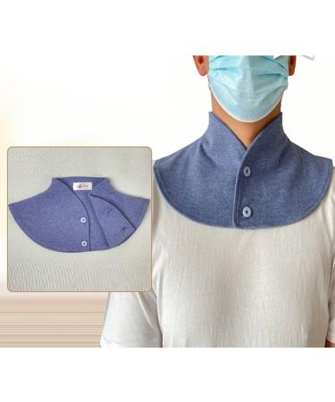Predolo Shoulder Cushion for Air-Conditioned Rooms | Washable & Breathable Neck & Shoulder Wraps for Seniors | Soft Neck Warmer & Cuff in Blue - Buy Online on GoSupps.com