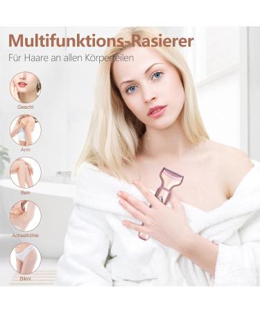Buy 2-in-1 Waterproof Electric Razor for Women - Wet & Dry Shaver for Face Legs Armpits & Bikinizone - Portable Painless with USB Charging - Buy Online on GoSupps.com