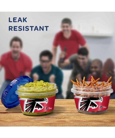 Ziploc Twist 'n Loc Small Food Storage Containers, 6-Pack - NFL Atlanta Falcons Red - Buy Online on GoSupps.com