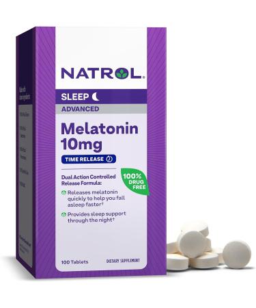 Natrol Melatonin Advanced Sleep Time Release 10 mg 100 Tablets