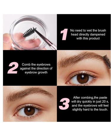 Eyebrow gel eyebrow wax long-lasting clear eyebrow shaping wax | Daily use eye-lifting makeup that shapes cosmetics for women girlfriend - Buy Online on GoSupps.com