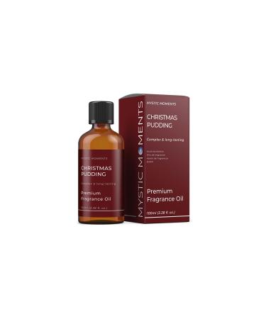 Mystic Moments Christmas Pudding Fragrance Oil - 100ml - Perfect for Soaps Candles Bath Bombs Oil Burners Diffusers and Skin & Hair Care Items Christmas Pudding 100ml