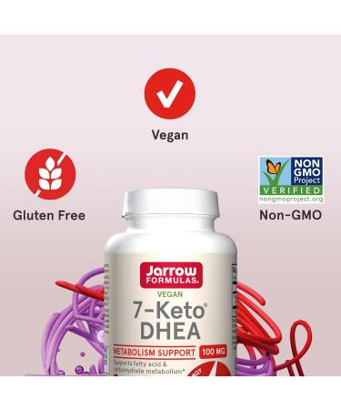 Jarrow Formulas 7-Keto DHEA 100 mg - 90 Veggie Caps for Enhanced Metabolism - Buy Online on GoSupps.com