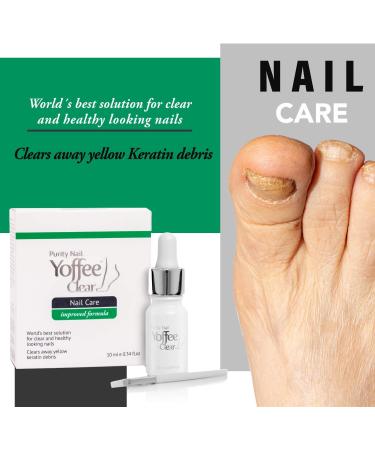 Yoffee Clear Nail Care - Anti Fungal Treatment for Finger and Toenails - 10 ml - Antibacterial - Made in Spain - Organic Argan Oil & Tea Tree Oil - Buy Online on GoSupps.com