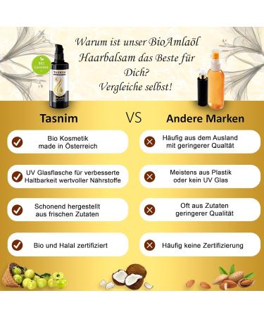 Organic Hair Oil Amla Hair Balm 100ml | Tasnim Hair Care | Natural Hair Loss Solution - Buy Online on GoSupps.com