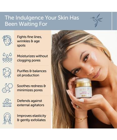 Natural Vegan Facial Moisturizer Bergamot Aloe & Jojoba Oil Hydrating & Soothing Travel Size with Airless Pump Minimizes Pores for All Skin Types - Buy Online on GoSupps.com