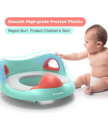 Enteenly Potty Training Seat for Kids | Toddler Toilet Seat with Higher Splash Guard, Handles, and Backrest | Sturdy Trainer Ring for Boys & Girls (1-8 Years) up to 165lbs - Buy Online on GoSupps.com
