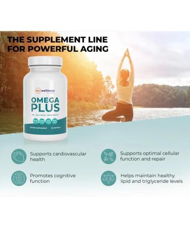 Reignite Wellness by JJ Virgin | Omega Plus | High-Dose Fish Oil Supplement | Supports Cardiovascular System & Joints | EPA & DHA Promotes Memory, Focus & Healthy Response to Stress | 60 Softgels - Buy Online on GoSupps.com