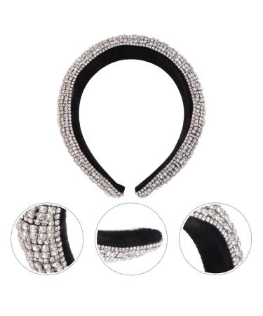 Beaupretty Strass Hair Tires - Baroque Crystal Diamond Hair Band for Women & Girls | Stylish Silver Party Accessory - Buy Online on GoSupps.com
