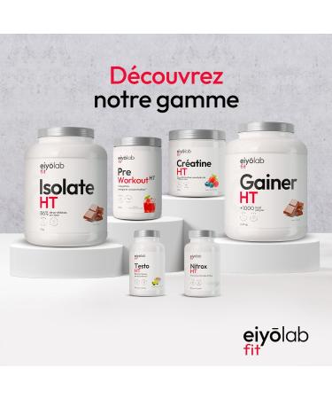 GAIN HT | Whey Protein + Isolate + Maltodextrin | Weight Gainer | 5 Protein Sources + 2 Carbohydrate Sources + MCTs | Chocolate Flavor Shaker Drink | 2.25 kg | Eiyolab - Buy Online on GoSupps.com