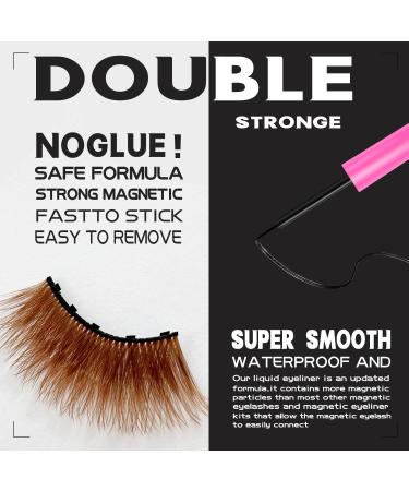 Colorful Magnetic Eyelashes for Halloween & Cosplay - 10 Pairs Cat Eye Lashes with Eyeliner | Vegan & Cruelty-Free - Buy Online on GoSupps.com