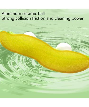 Bottle Cleaning Sponge Reuseable Beans-Shaped Bottle Cleaning Sponge Cute Heat Resistance Bottles Sponge for Internal Cleaning Small Mouth Bottle Internal Cleaning Sponge Yellow - Buy Online on GoSupps.com