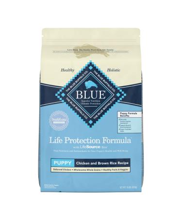 Blue Buffalo Life Protection Formula Natural Puppy Dry Dog Food Dry Dog Food Chicken & Brown Rice 15 Pound (Pack of 1)