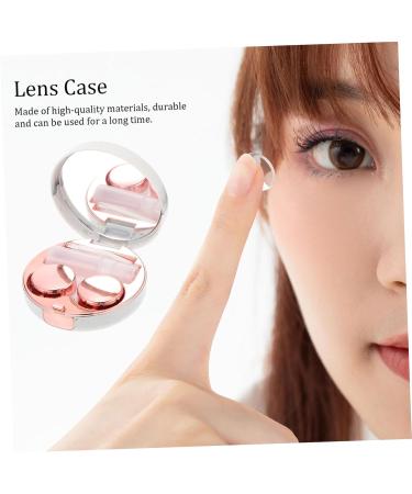 Buy SOLUSTRE 1 Set Box Contact Lens Case - Travel Friendly Plastic Set in White - Perfect for International Shipping - Buy Online on GoSupps.com