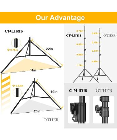 Adjustable 8.5x10ft Backdrop Stand for Parties & Events | Background Support System with Clamps, Clips, Sandbag & Carry Bag - CPLIRIS V2 - Buy Online on GoSupps.com
