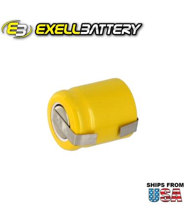 Buy Exell 1/3AA NiCD 200mAh Rechargeable Battery | Flat Top | 1.2V | International Shipping Available - Buy Online on GoSupps.com