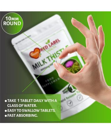 Milk Thistle Supplement 4000mg 365 Tablets (1 Year Supply) Max Strength 80% Silymarin Supplement Just One a Day Milk Thistle for Men & Women Vegan Vegetarian Made in The UK 1 count (Pack of 365) - Buy Online on GoSupps.com