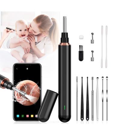 AWELOR Ear Wax Removal Ear Cleaner with Camera,1296P HD Endoscope Earwax Remover Tool with 6 LED Lights,Wireless Ear Otoscope Ear Cleaning Tool for iPhone, iPad & Android Smart Phones