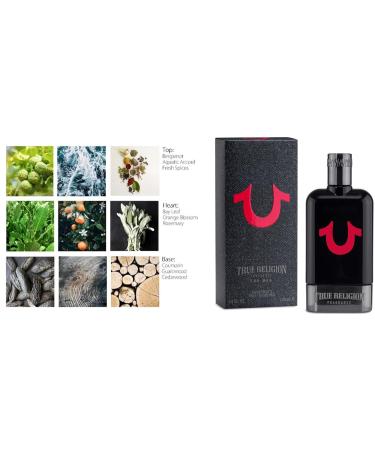 True Religion Men 3-Piece Gift Set - Men's Cologne - 3.4 fl oz EDT 3 oz ml Shower Gel 3 oz Aftershave Balm - citrus woody aromatic fougere - bergamot aquatic spicy orange blossom cedar - Buy Online on GoSupps.com