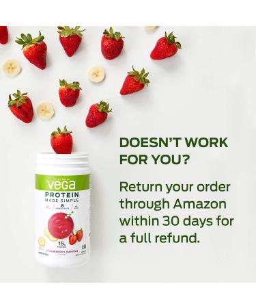 Vega Protein Made Simple Strawberry Banana - 9.3 oz (263 g) | Plant-Based Protein Powder - Buy Online on GoSupps.com