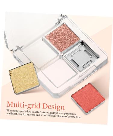 CANIGHT 6 Pcs Transparent Square Eye Shadow Box Empty Lipstick Palette Depotting Makeup Containers Plastic - Buy Online on GoSupps.com