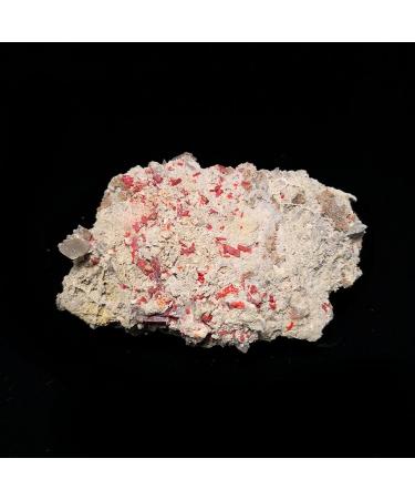 Natural Crystal Rough 153g A5-4sun Natural Stone Calcite and Realgar Crystal Specimen Home Decoration from Hunan Province China Home Decoration Natural Stones Room Decoration Stone Mineral Specimen