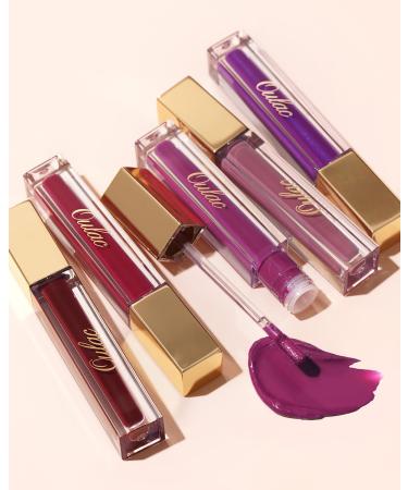Oulac Liquid Matt Lipstick - Vegan Plum Shade | Long-Lasting Intensive Color Precise Applicator | 4.5 ml (M22) - Diva Kiss - Buy Online on GoSupps.com